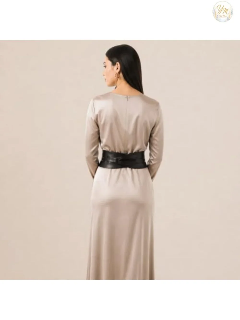 Italian Leather Obi Belt, Adjustable Waist Belt for Dresses & Pants